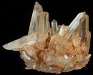 Tangerine Quartz Crystal Cluster - Madagascar #58836-2